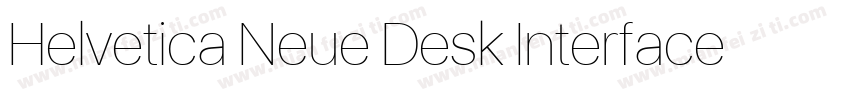 Helvetica Neue Desk Interface Mediu字体转换